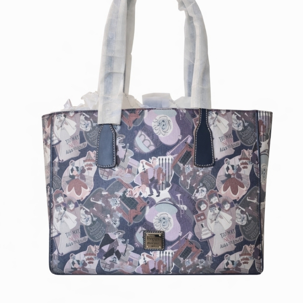 Disney Dooney & Bourke Haunted Mansion Tote NWT - Madame Leota Ghost Toile Bag - Picture 4 of 16